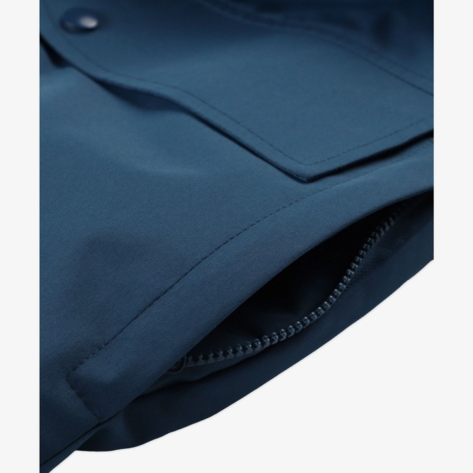 Kurtka zimowa męska z kapturem Prosto Klasyk Gegito Bomber niebieska