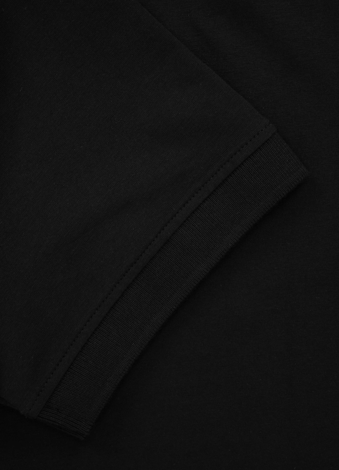 Koszulka męska Polo Pit Bull Pitbull Jersey Small Logo 25 Slim Fit czarna