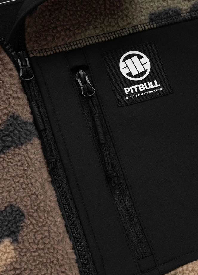 Bluza męska polarowa rozpinana Pit Bull Joyner woodland camo