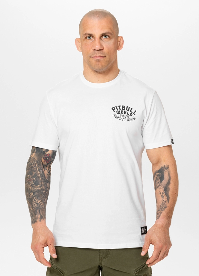 Koszulka męska T-Shirt Pit Bull Pitbull Hero biała
