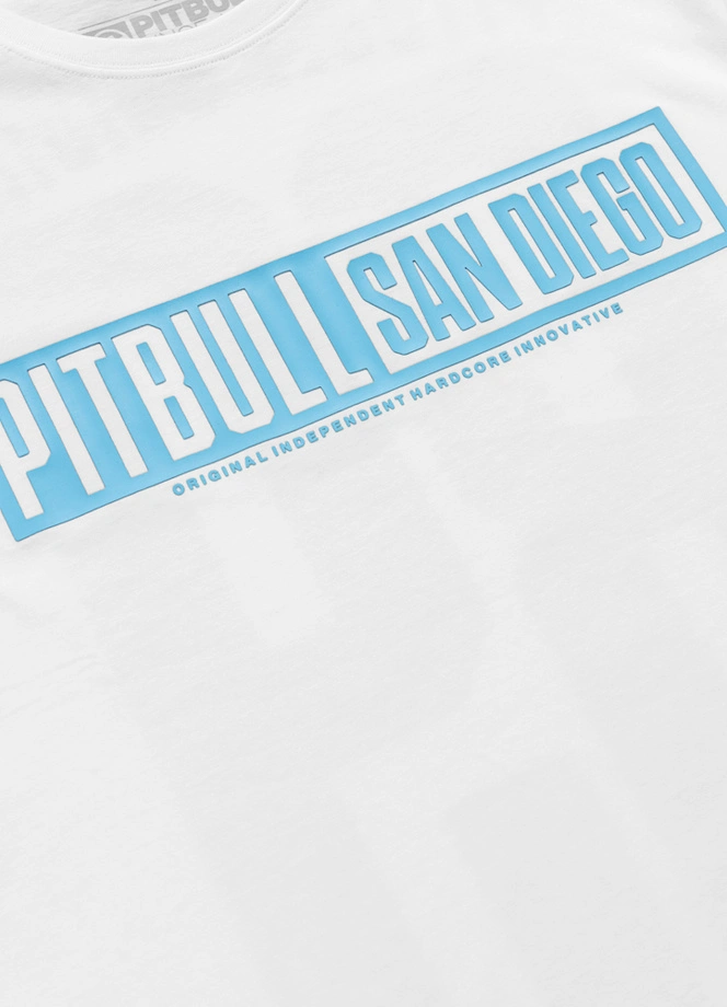 Koszulka męska T-Shirt Pitbull Eighty Nine Dog biała