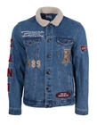 Kurtka przejściowa unisex Karl Kani KK Patched Denim Jacket niebieska