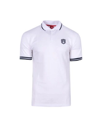 Koszulka męska Polo t-shirt Street Autonomy Izi biało/niebieska