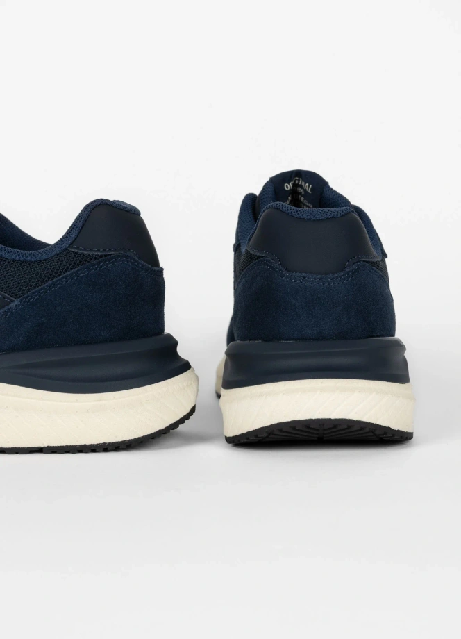 Buty sportowe sneakersy męskie Pit Bull Encino ciemno niebieskie