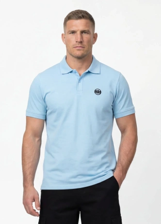 Koszulka męska Polo Pitbull Jersey Slim Fit Small Logo jasno niebieska