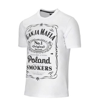 Koszulka męska T-shirt Ganja Mafia Heavy Smokers biały