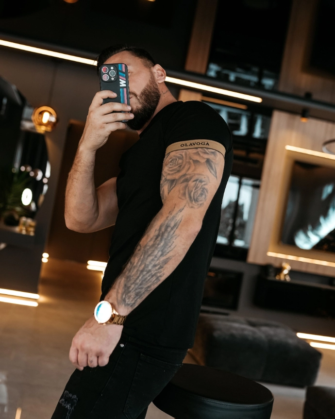 Koszulka męska T-Shirt Olavoga Raysier czarna