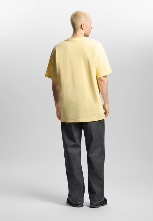 Koszulka męska t-shirt oversize Prosto Nine żółta