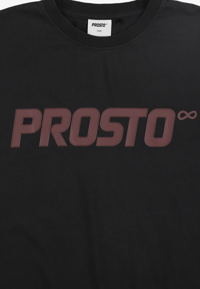 Koszulka męska t-shirt oversize Prosto Big Log Washed czarna