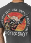 Koszulka męska T-Shirt Pit Bull Pitbull Shot For Shot grafitowa szara