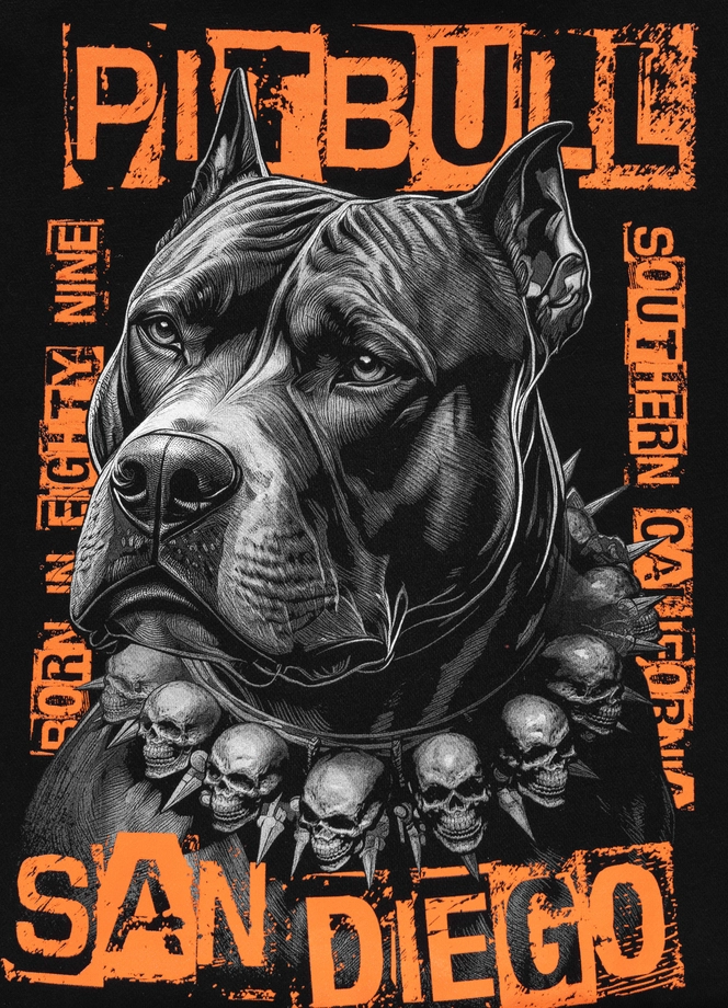 Bluza męska bez kaptura Pit Bull Blacky czarna