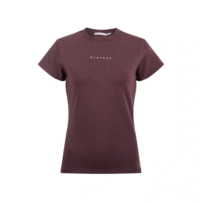 T-shirt damski OLAVOGA ESTONAR fioletowy