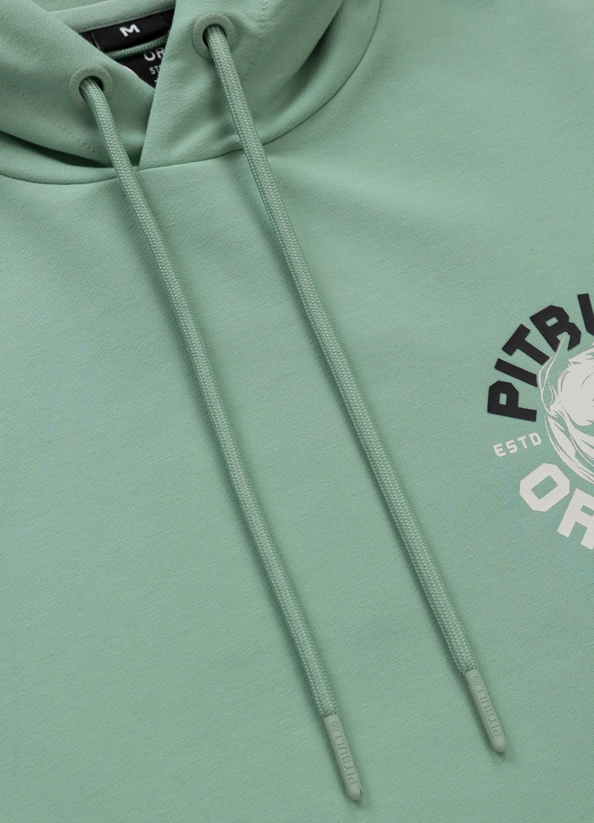 Bluza męska z kapturem Pitbull Pit Bull Dog SD miętowa zielona