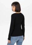 Koszulka longsleeve damski Pit Bull Rib czarna