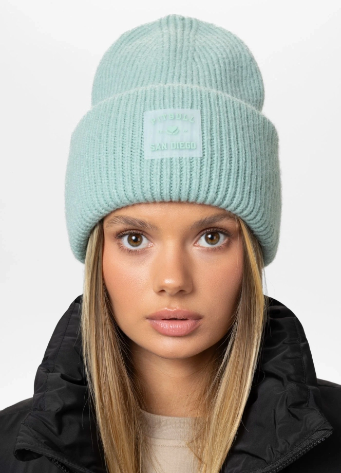 Czapka zimowa Pitbull Beanie Love PB miętowa zielona