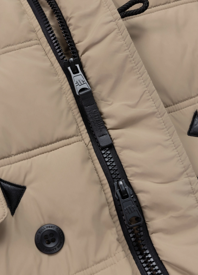 Kurtka damska zimowa parka Pit Bull Queenston beżowa