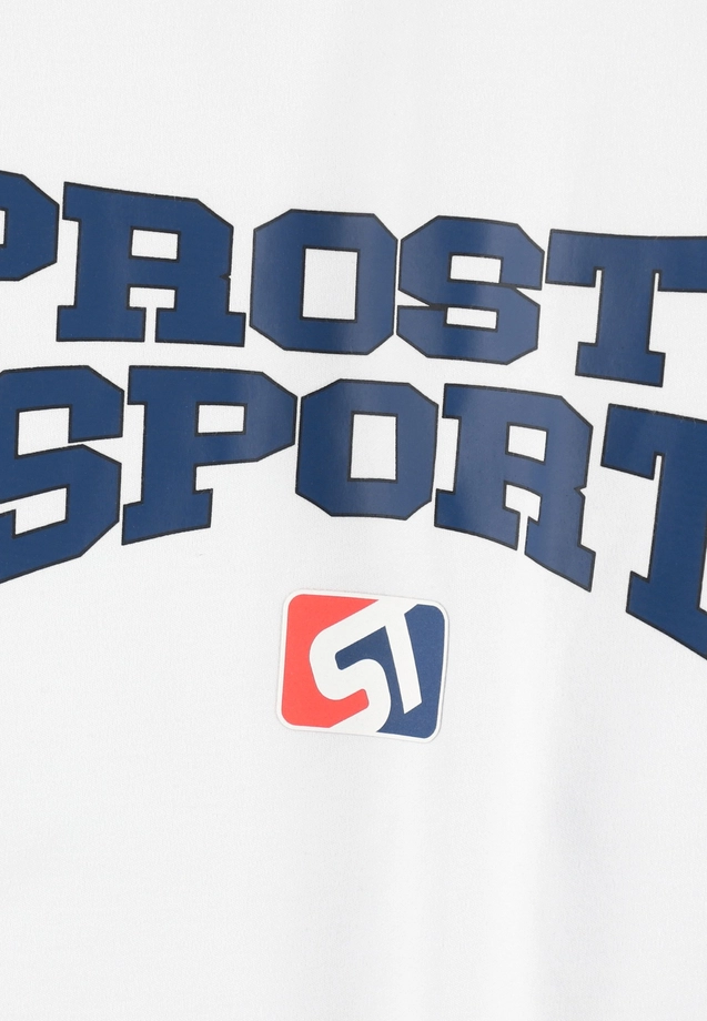 Koszulka longsleeve męski oversize Prosto Harvard biała/granatowa