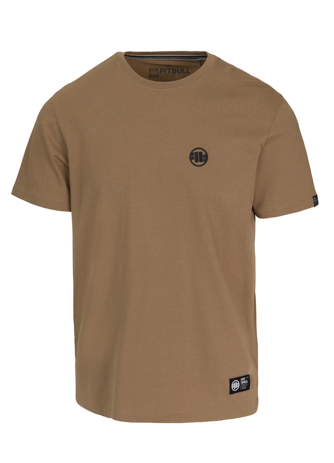 Koszulka męska T-Shirt Pitbull Small Logo brązowa