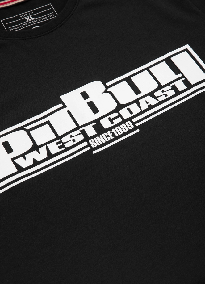 Koszulka męska T-Shirt Pit Bull Pitbull Classic Boxing Slim Fit czarna