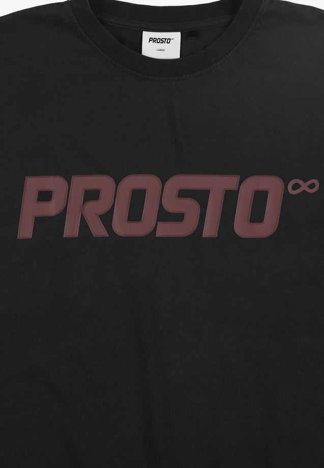 Koszulka męska t-shirt oversize Prosto Big Log Washed czarna