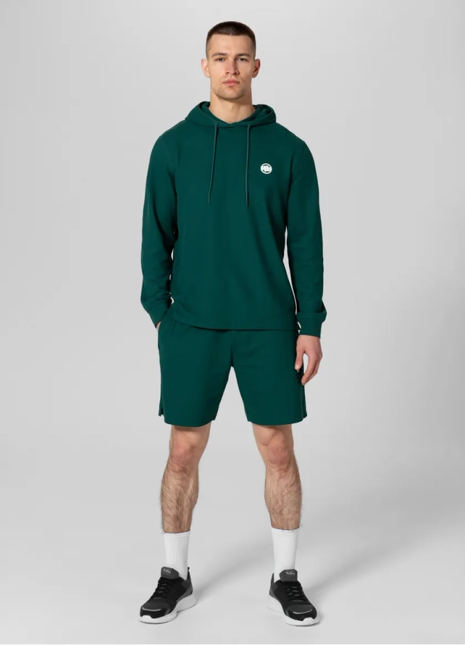 Bluza męska Pitbull Pit Bull Pique Rockey hooded zielona