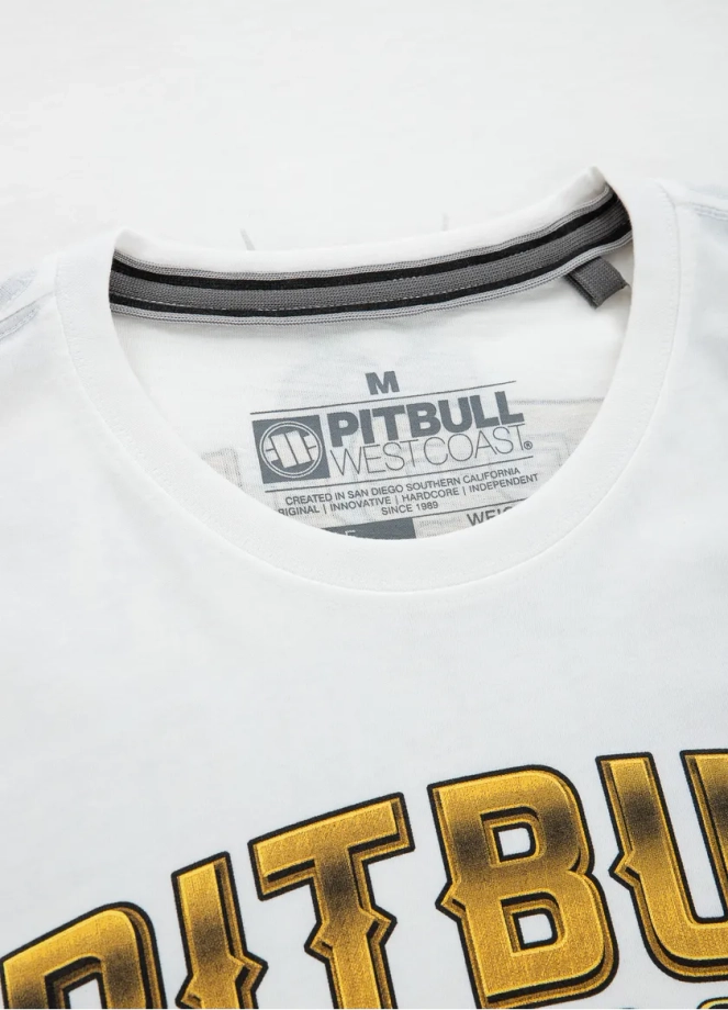 Koszulka męska T-Shirt Pit Bull Pitbull Santa Muerte biała