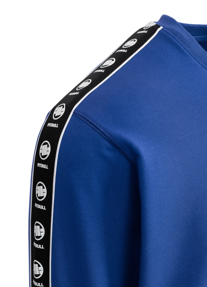 Bluza męska bez kaptura Pitbull Pit Bull Tape Nugget niebieska