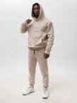 Komplet dresowy męski Jigga Wear Small Written Tag beżowy
