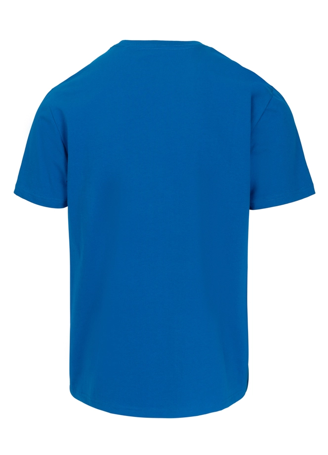 Koszulka męska T-Shirt Pitbull Logo Palms niebieska
