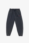 Spodnie dresowe męskie oversize Prosto Team Washed granatowe