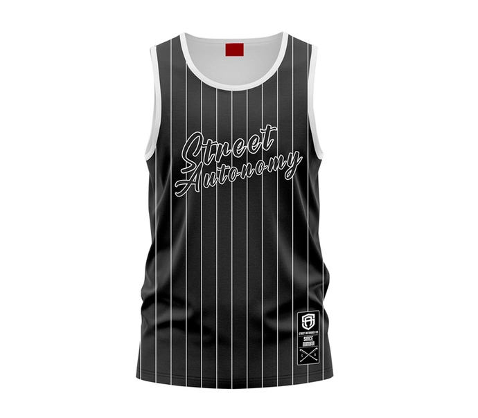 Koszulka męska Tank Top Street Autonomy Baseball Black 2024 czarna