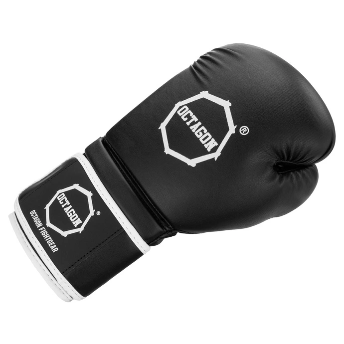 Rękawice bokserskie Octagon Rad Skaj czarno/białe