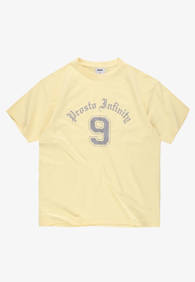 Koszulka męska t-shirt oversize Prosto Nine żółta