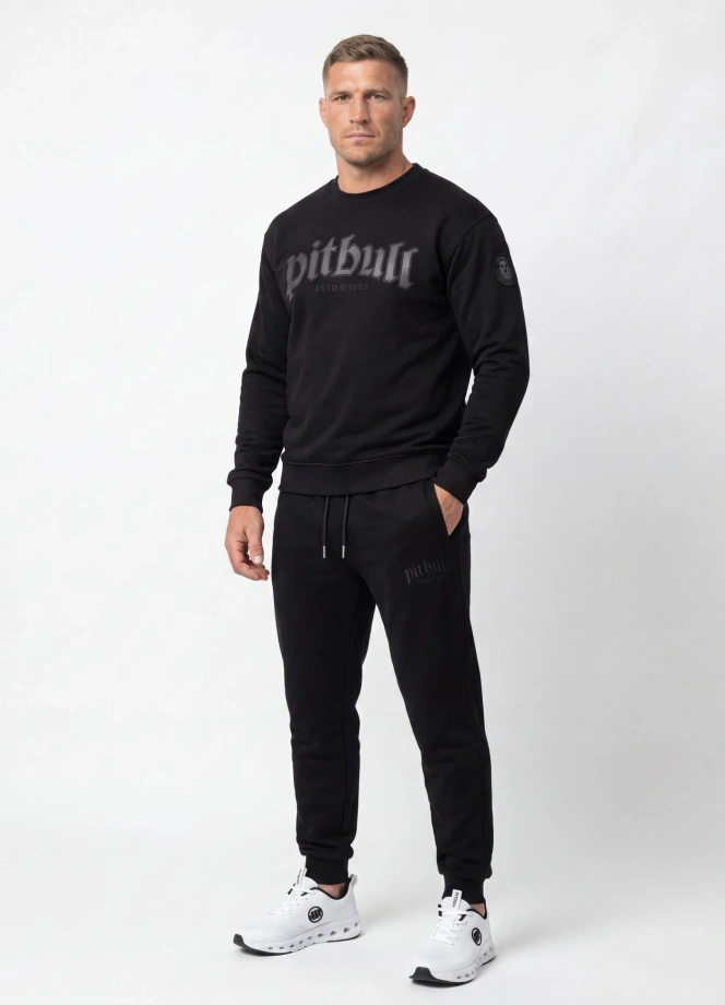 Bluza męska bez kaptura Pit Bull Taylor czarna