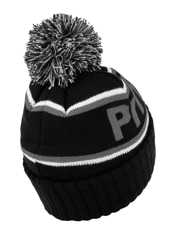 Czapka zimowa z pomponem Pit Bull Beanie Fleming czarno/szara