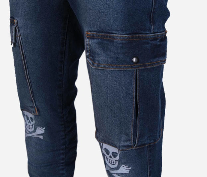 Spodnie Jogger bojówki Stoprocent Double Roger jeans blue