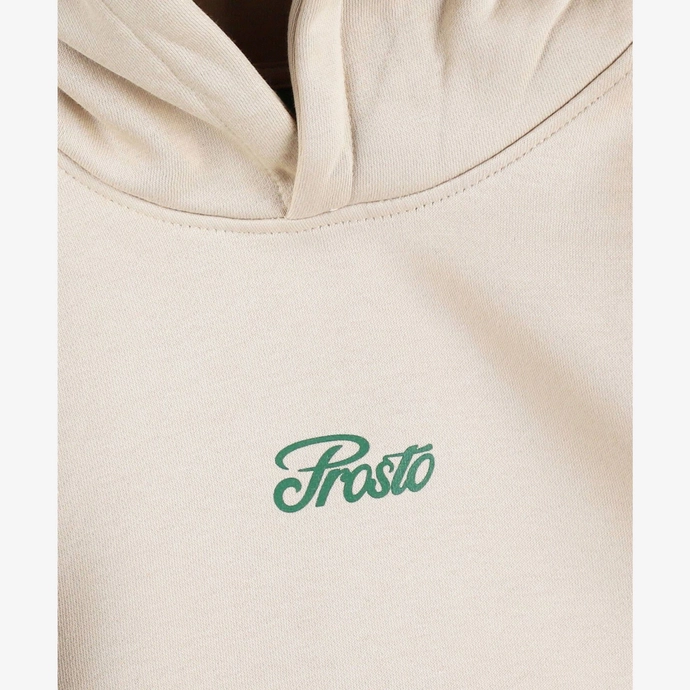 Bluza dziecięca z kapturem Prosto Kids Hot-Dog hoodie beżowa