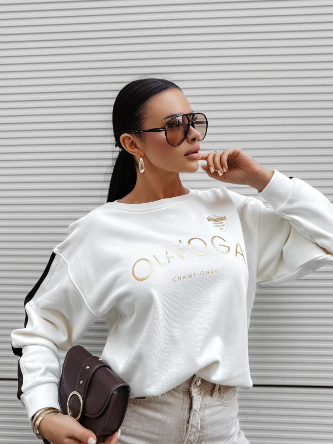Bluza damska Olavoga Oly jasno kremowa