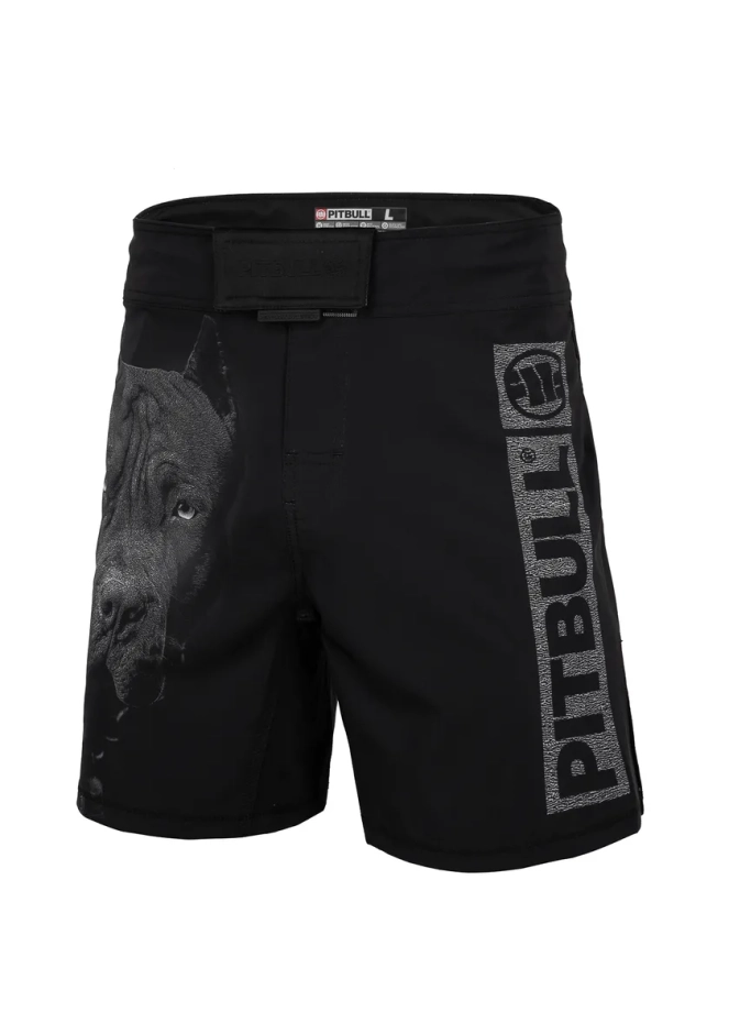 Spodenki męskie treningowe Pitbull Pit Bull Grappling Shorts Born In 1989 czarne