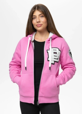 Bluza damska z kapturem ZIP Pit Bull Ruffina PB różowa