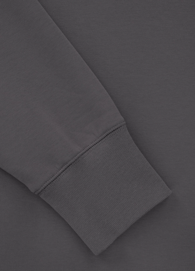 Komplet dresowy męski krótki Pitbull Pit Bull Sampson grafitowy szary