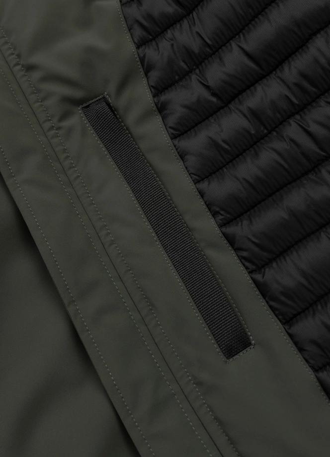 Kurtka zimowa męska Pit Bull Softshell York oliwkowa zielona
