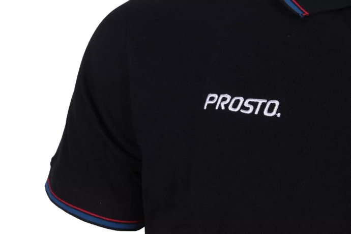 Koszulka męska Polo Prosto Klasyk Woods 24 czarna