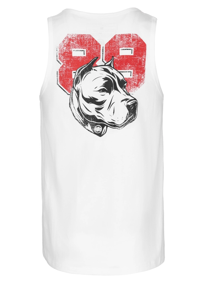 Koszulka męska tank top Pit Bull Pitbull Dog 89 25 biała