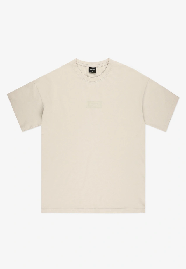 Koszulka męska t-shirt oversize Prosto Box 2.0 beżowa
