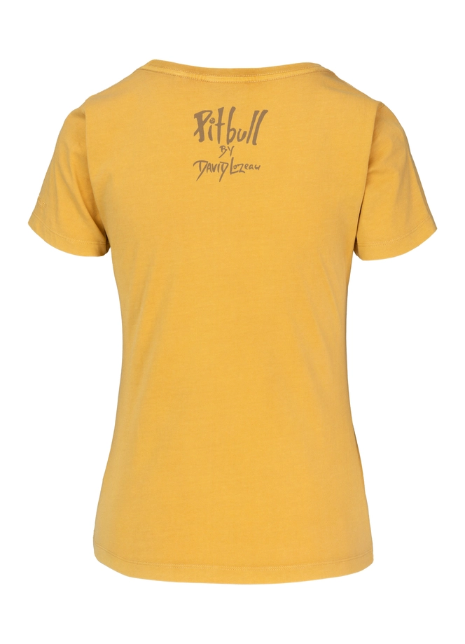 Koszulka damska T-shirt Pit Bull BeachBreak sprany żółty
