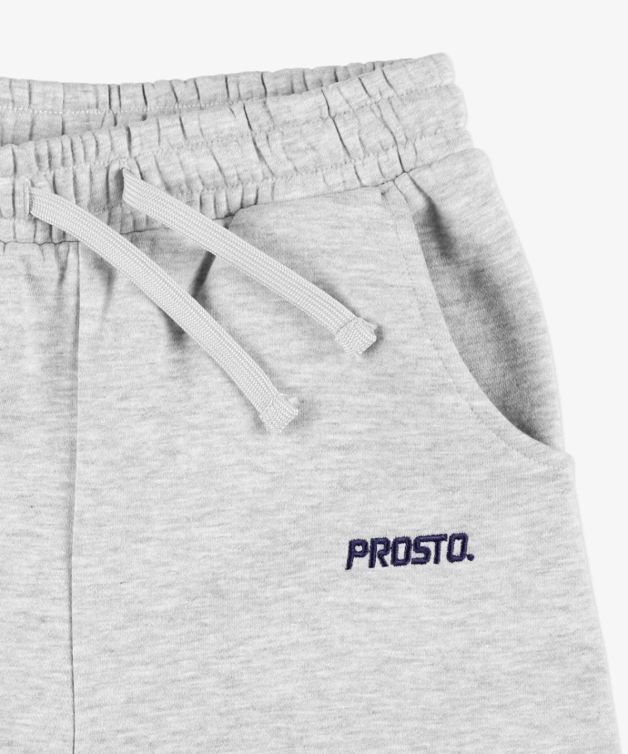 Komplet dresowy dziecięcy Prosto Kids Baza Zip hoodie szary