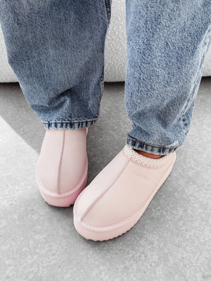 Buty śniegowce damskie Olavoga Cusie jasno różowe