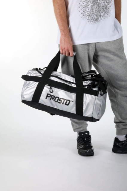 Torba sportowa Prosto Vault Silver srebrna