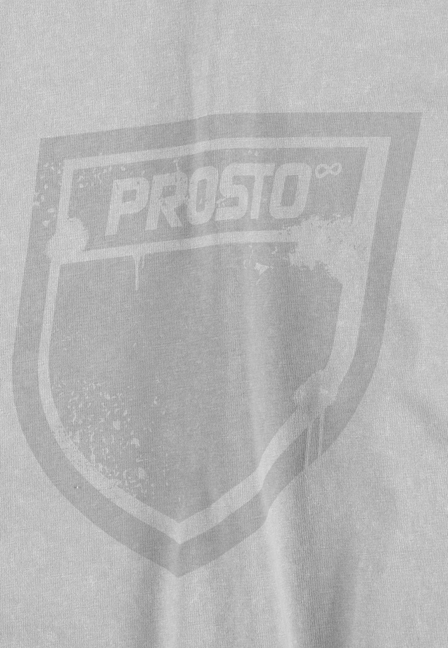 Koszulka longsleeve męski Prosto Splash Shield szara